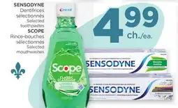 Proxim SENSODYNE Selected toothpastes, SCOPE Selected mouthwashes offer