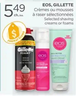 Proxim EOS, GILLETTE Selected shaving creams or foams offer