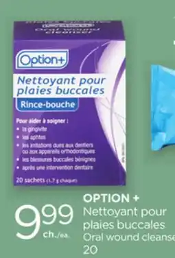 Proxim OPTION+ Oral wound cleanse offer