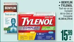 Jean Coutu BENYLIN, TYLENOL All-In-One or Complete offer