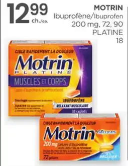 Proxim MOTRIN Ibuprofen 200 mg, 72, 90, PLATINE 18 offer