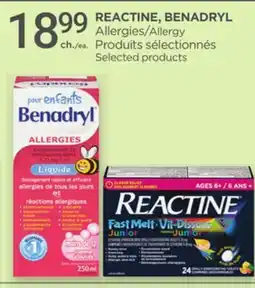Proxim REACTINE, BENADRYL Allergy Selected products offer