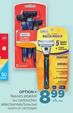 Proxim OPTION+ Selected razors or cartridges offer