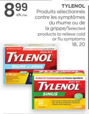 Proxim TYLENOL Selected products to relieve cold or flu symptoms offer