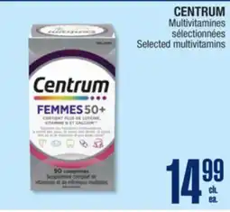 Jean Coutu CENTRUM Selected multivitamins offer