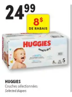 Familiprix Huggies Snug & Dry baby diapers Size 5 (over 27lb) - 84un offer