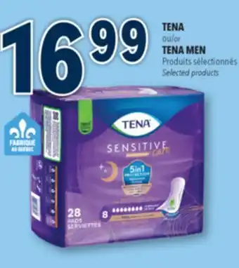 Familiprix Tena Sensitive Care Extra Coverage overnight pads 28un offer