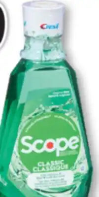 Familiprix Crest Scope Crest Scope Classic original mint mouthwash offer