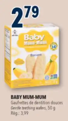 Familiprix Baby Mum-Mum banana gentle teething wafers 24un offer