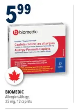 Familiprix Biomedic allergy formula caplets regular strength 12un offer