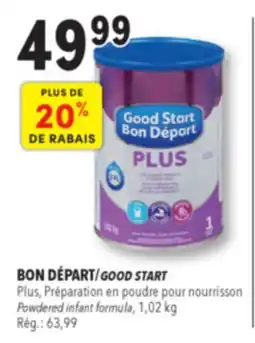 Familiprix Good Start Plus Iron fortified milk-based infant formula 0 months + Powder 1.02kg offer