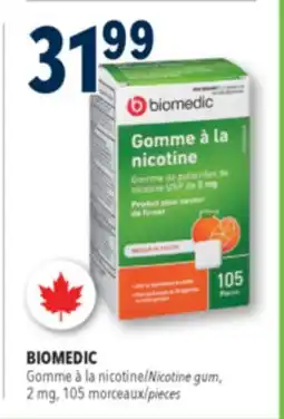 Familiprix Biomedic nicotine polacrilex gum 2mg - Fruit Flavour 105un offer