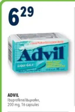 Familiprix Advil Liqui-Gels ibuprofen capsules 16un offer