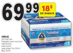 Familiprix Similac 360 Total Care milk-based iron-fortified infant formula Step 1 offer