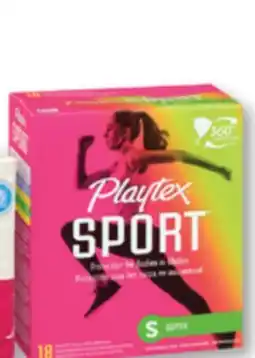 Familiprix Playtex Sport FlexFit plastic applicator tampons super 18un offer