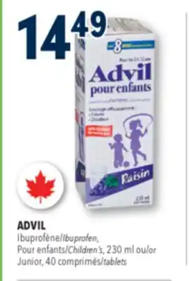 Familiprix Children's Advil ages 2-12 ibuprofen oral suspension grape offer