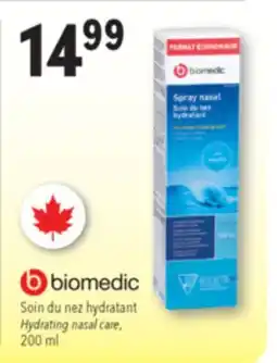 Familiprix Biomedic nasal spray medium stream value size offer