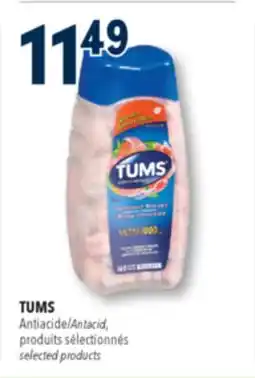 Familiprix Tums ultra strength 1000mg assorted berries antiacid 160un offer