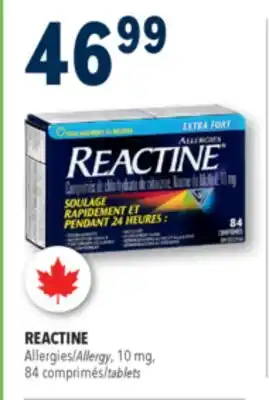 Familiprix Reactine extra strength 24 hour allergy relief tablets 84un offer