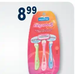 Familiprix Essentiel Elegante5 women 5 blades disposable razors 3un offer