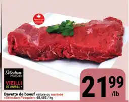 Pasquier Bavette de bœuf nature ou marinée Sélection Pasquier offer