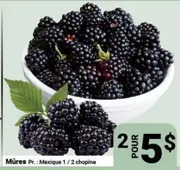 Pasquier Mûres offer