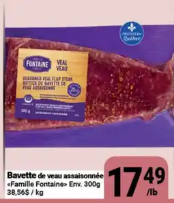 Pasquier Bavette de veau assaisonnée Famille Fontaine offer