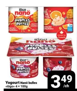 Pasquier Yogourt Nanö bulles Iögo offer