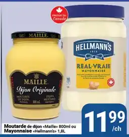Pasquier Moutarde de dijon Maille ou Mayonnaise Hellmann's offer