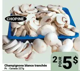 Pasquier Champignons blancs tranchés offer
