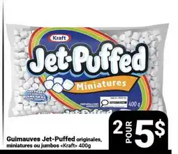 Pasquier Guimauves Jet-Puffed originales, miniatures ou jumbos Kraft offer