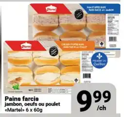 Pasquier Pains farcis jambon, oeufs ou poulet Martel offer