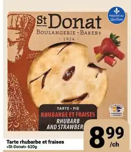 Pasquier Tarte rhubarbe et fraises St-Donat offer