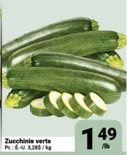 Pasquier Zucchinis verts offer