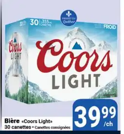 Pasquier Bière Coors Light offer