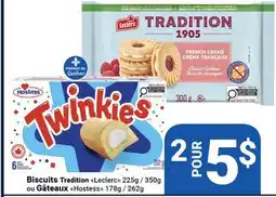 Pasquier Biscuits Tradition Leclerc ou Gâteaux Hostess offer