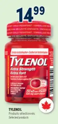Familiprix Tylenol extra strength 500mg acetaminophen easy to swallow tablets 150un offer
