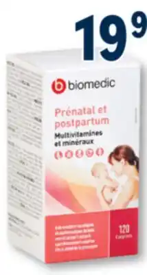 Familiprix Biomedic Multivitamins and Minerals Prenatal and Postpartum tablets 120un offer