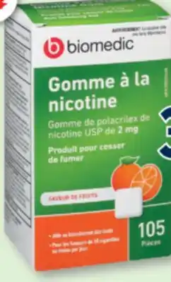 Familiprix Biomedic nicotine polacrilex gum 2mg - Fruit Flavour 105un offer