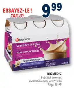 Familiprix Biomedic Meal replacement high protein - Vanilla offer