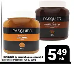 Pasquier Tartinade de caramel ou au chocolat & noisettes Pasquier offer