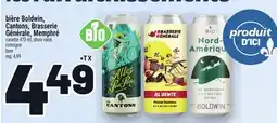 Metro BIÈRE BOLDWIN, CANTONS, BRASSERIE GÉNÉRALE, MEMPHRÉ | BEER offer