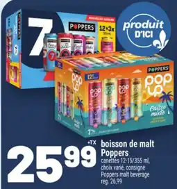 Metro BOISSON DE MALT POPPERS | POPPERS MALT BEVERAGE offer