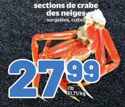 Metro SECTIONS DE CRABE DES NEIGES offer
