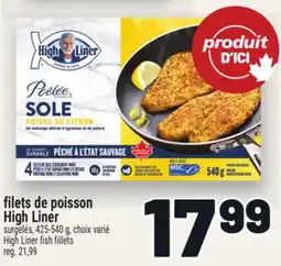 Metro FILETS DE POISSON HIGH LINER offer