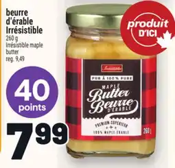 Metro BEURRE D'ÉRABLE IRRÉSISTIBLE offer