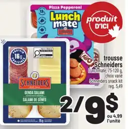 Metro TROUSSE SCHNEIDERS | SCHNEIDERS SNACK KIT offer