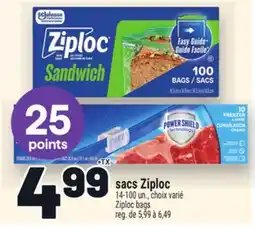 Metro SACS ZIPLOC | ZIPLOC BAGS offer