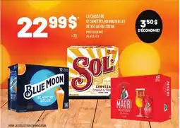 Metro LA CAISSE DE 12 CANETTES OU BOUTEILLES DE 355 ML OU 330 ML offer