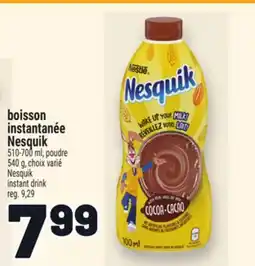 Metro BOISSON INSTANTANÉE NESQUIK offer